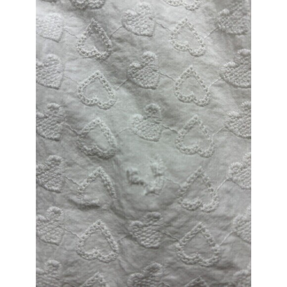 LPA Janina Sundress Summer Dress White Large Heart Eyelet Cut Out Back - Picture 10 of 13